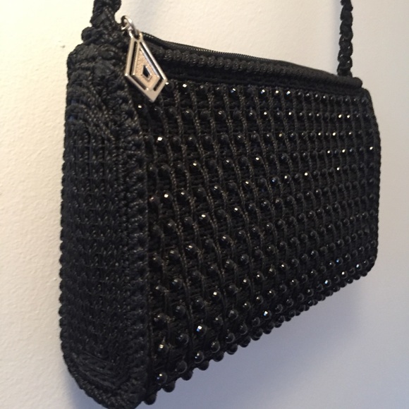 🌷sold🌷Handmade • Beaded Crossbody Purse - Picture 5 of 7